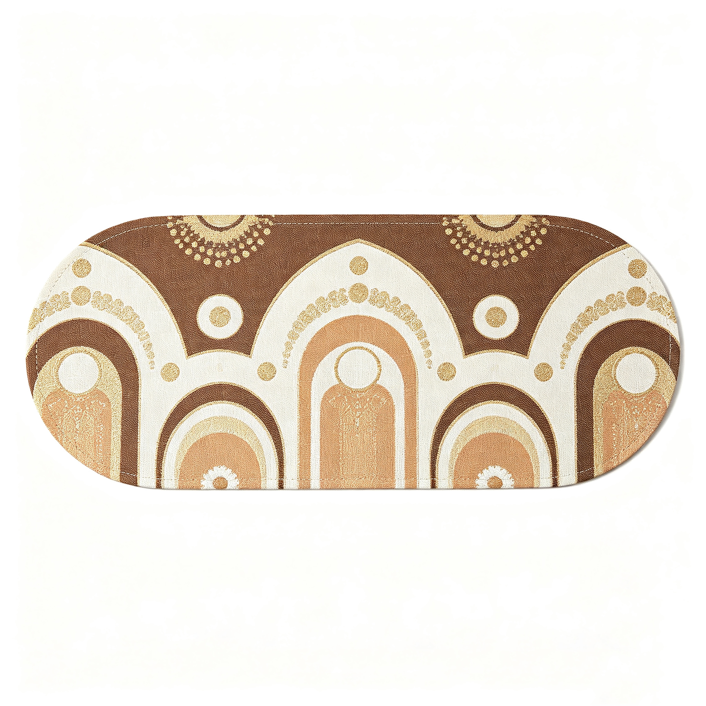 Oval Retro Arch Geometric Print Placemat