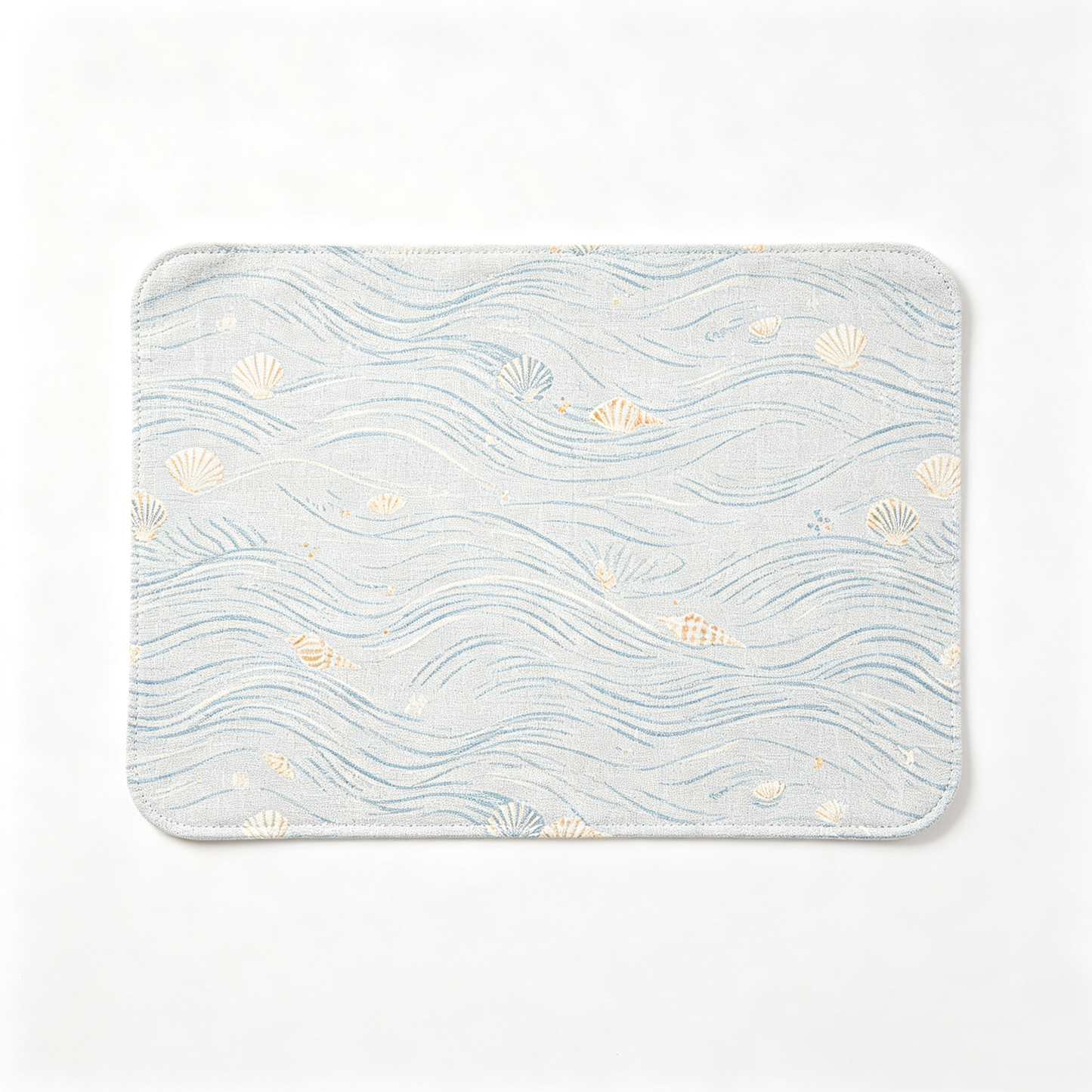 Rectangular Ocean Wave & Seashell Placemat