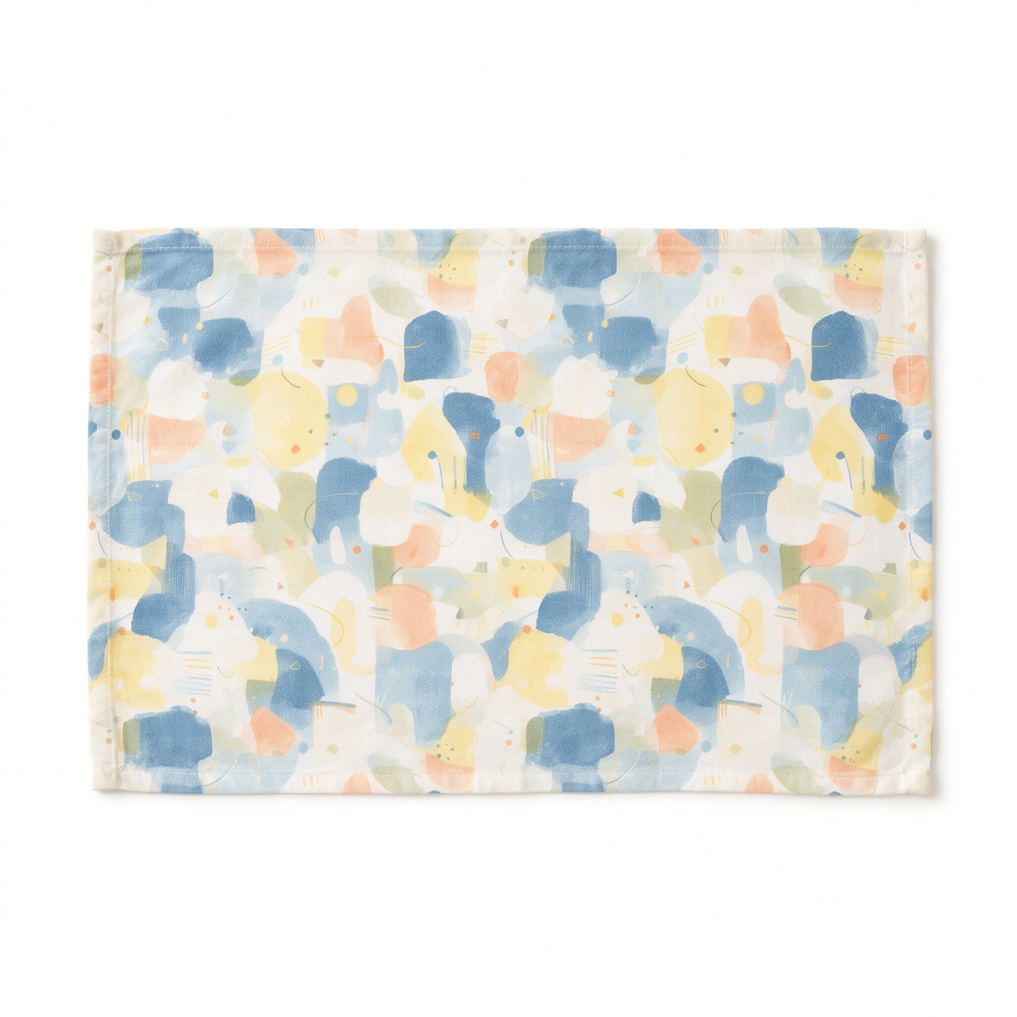 Rectangular Abstract Pastel Cat Placemat